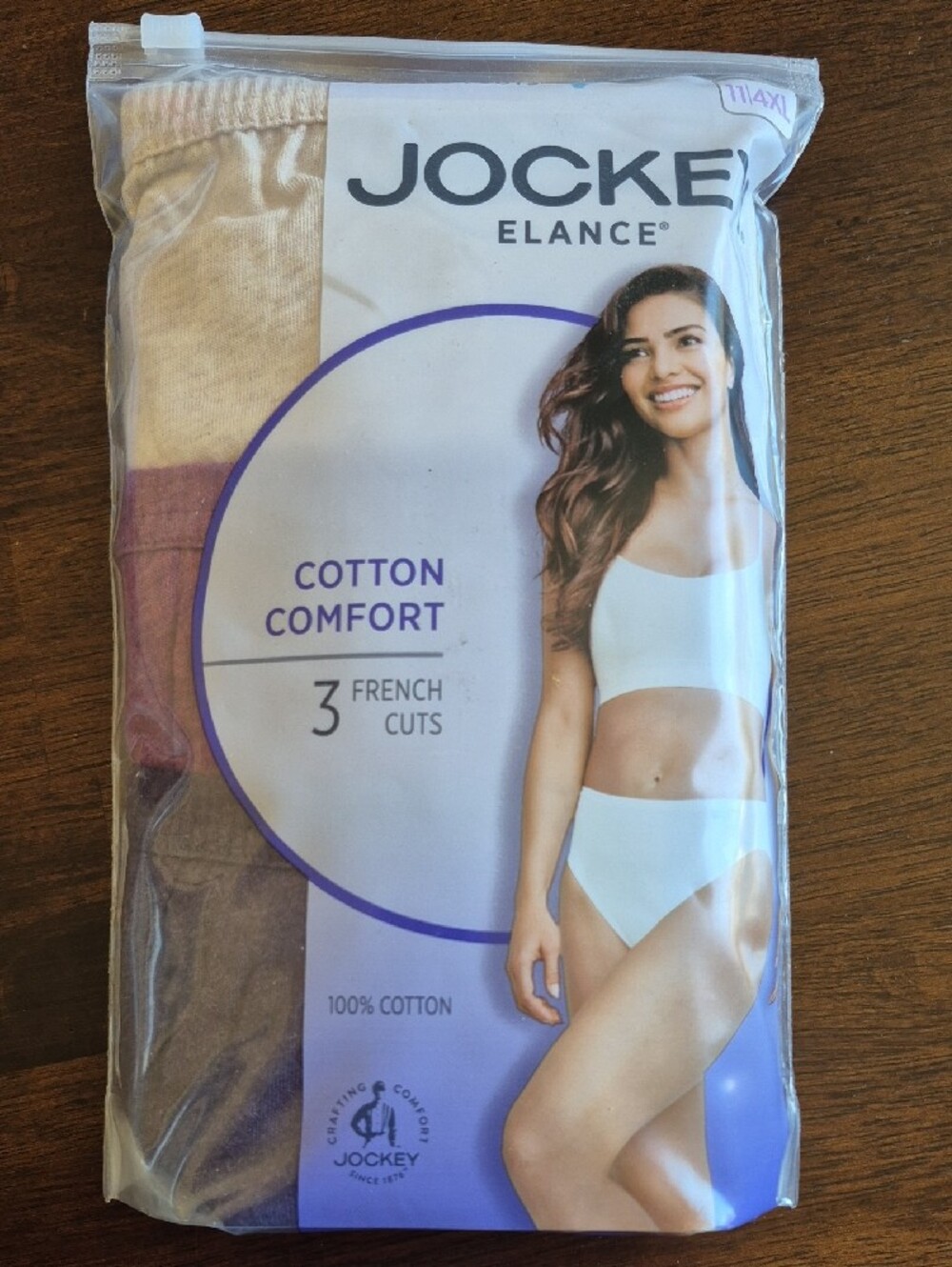 Women's Jockey Cotton Elance French Cut Underwear. Three 3 Pack (9 total) New - Picture 4 of 5